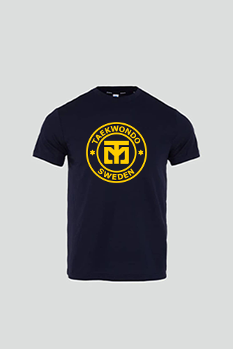 Cool Round Edge 2 t-shirt med gult TAEKWONDO SWEDEN tryck