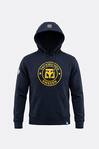Daypick Hoodie med gult TAEKWONDO SWEDEN tryck
